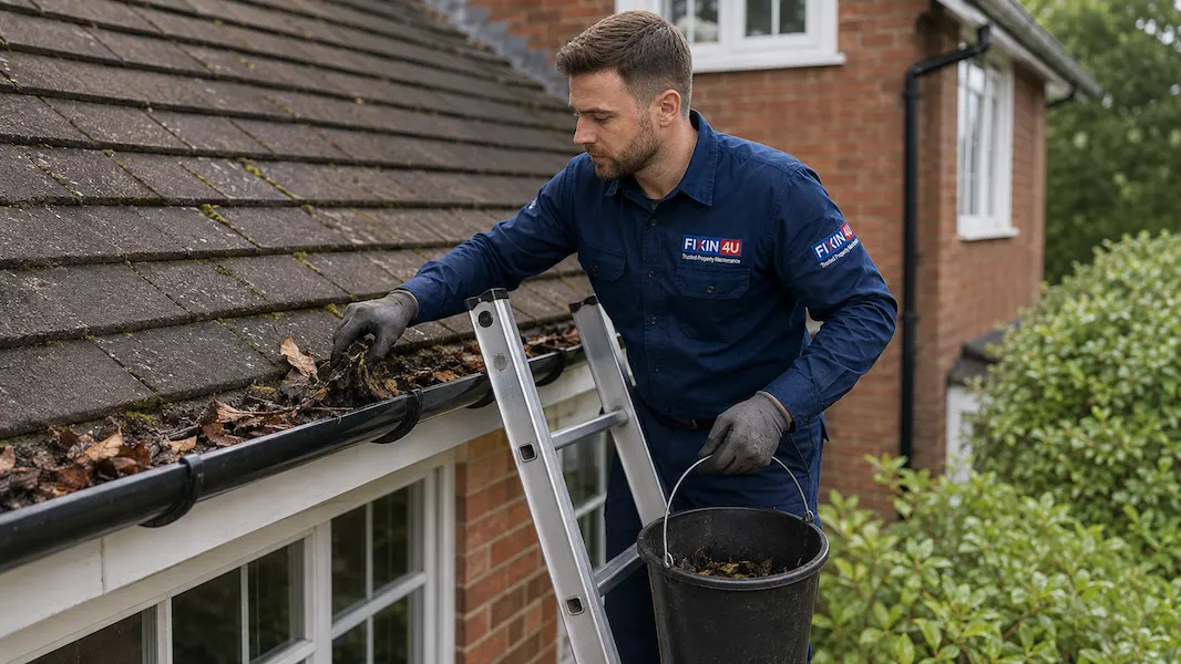 Fixin4u gutter clearing and debris removal service in London